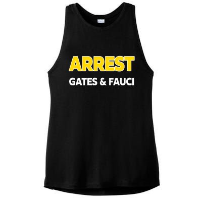 Arrest Gates And Fauci Ladies PosiCharge Tri-Blend Wicking Tank