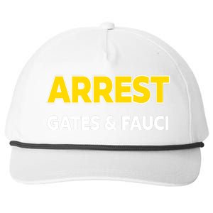 Arrest Gates And Fauci Snapback Five-Panel Rope Hat