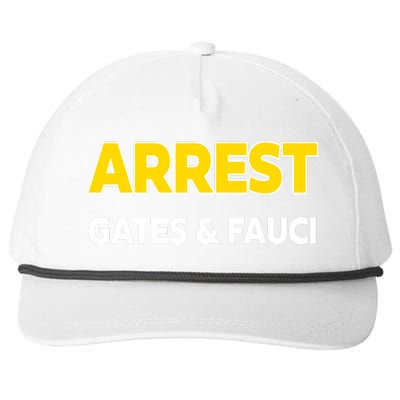 Arrest Gates And Fauci Snapback Five-Panel Rope Hat