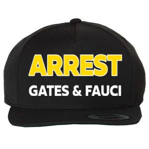 Arrest Gates And Fauci Wool Snapback Cap