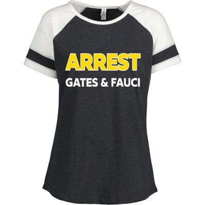 Arrest Gates And Fauci Enza Ladies Jersey Colorblock Tee