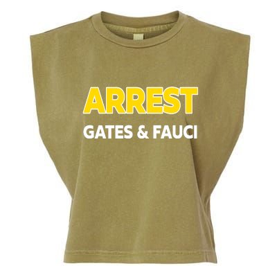 Arrest Gates And Fauci Garment-Dyed Women's Muscle Tee