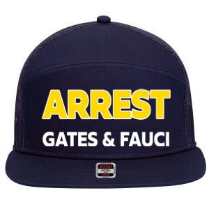 Arrest Gates And Fauci 7 Panel Mesh Trucker Snapback Hat