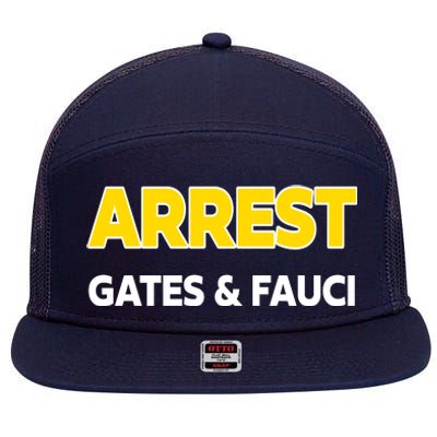 Arrest Gates And Fauci 7 Panel Mesh Trucker Snapback Hat