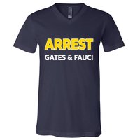 Arrest Gates And Fauci V-Neck T-Shirt