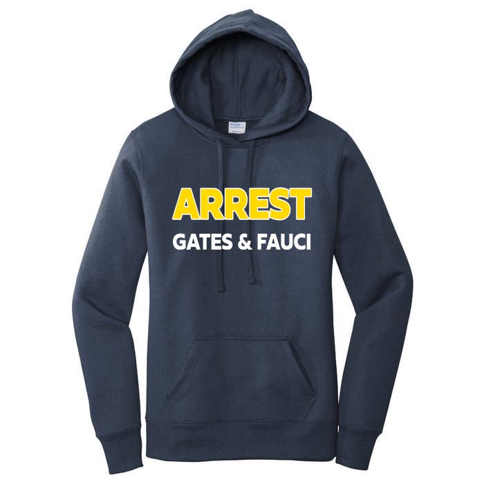 Arrest Gates And Fauci Women's Pullover Hoodie