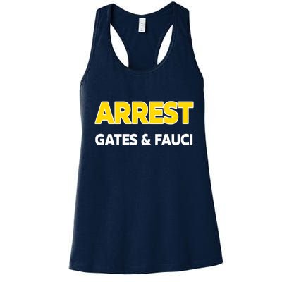 Arrest Gates And Fauci Women's Racerback Tank