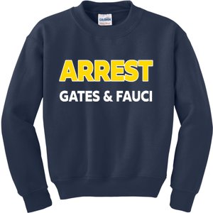 Arrest Gates And Fauci Kids Sweatshirt