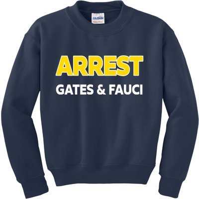 Arrest Gates And Fauci Kids Sweatshirt