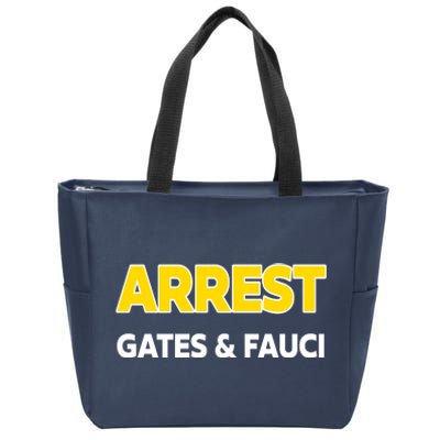 Arrest Gates And Fauci Zip Tote Bag