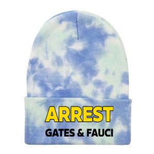 Arrest Gates And Fauci Tie Dye 12in Knit Beanie