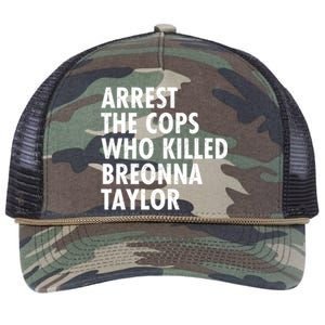 Arrest The Cops Who Killed Breonna Taylor BLM Retro Rope Trucker Hat Cap