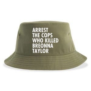 Arrest The Cops Who Killed Breonna Taylor BLM Sustainable Bucket Hat