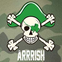 Arrrish Irish Clover skull St Patricks Day Legacy Tie Dye Trucker Hat
