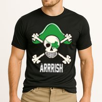 Arrrish Irish Clover skull St Patricks Day Performance Shirt