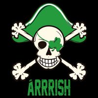 Arrrish Irish Clover skull St Patricks Day Mug