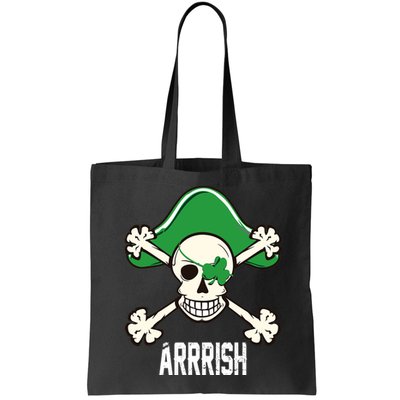 Arrrish Irish Clover skull St Patricks Day Bag