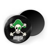 Arrrish Irish Clover skull St Patricks Day Magnet