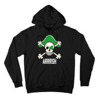 Arrrish Irish Clover skull St Patricks Day Tall Hoodie