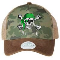 Arrrish Irish Pirate Skull Clover Legacy Tie Dye Trucker Hat
