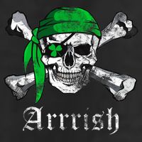 Arrrish Irish Pirate Skull Clover Cool Comfort Performance Bucket Hat