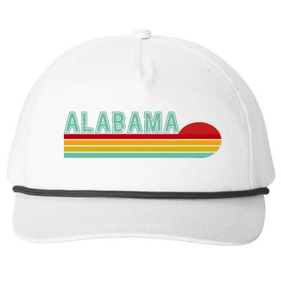 Alabama Retro Style Snapback Five-Panel Rope Hat