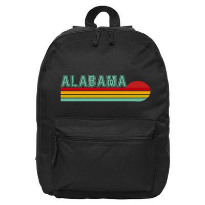 Alabama Retro Style 16 in Basic Backpack