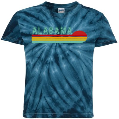 Alabama Retro Style Kids Tie-Dye T-Shirt