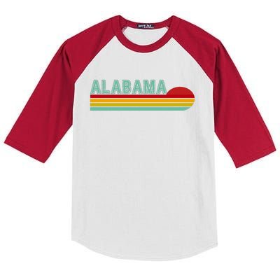 Alabama Retro Style Kids Colorblock Raglan Jersey