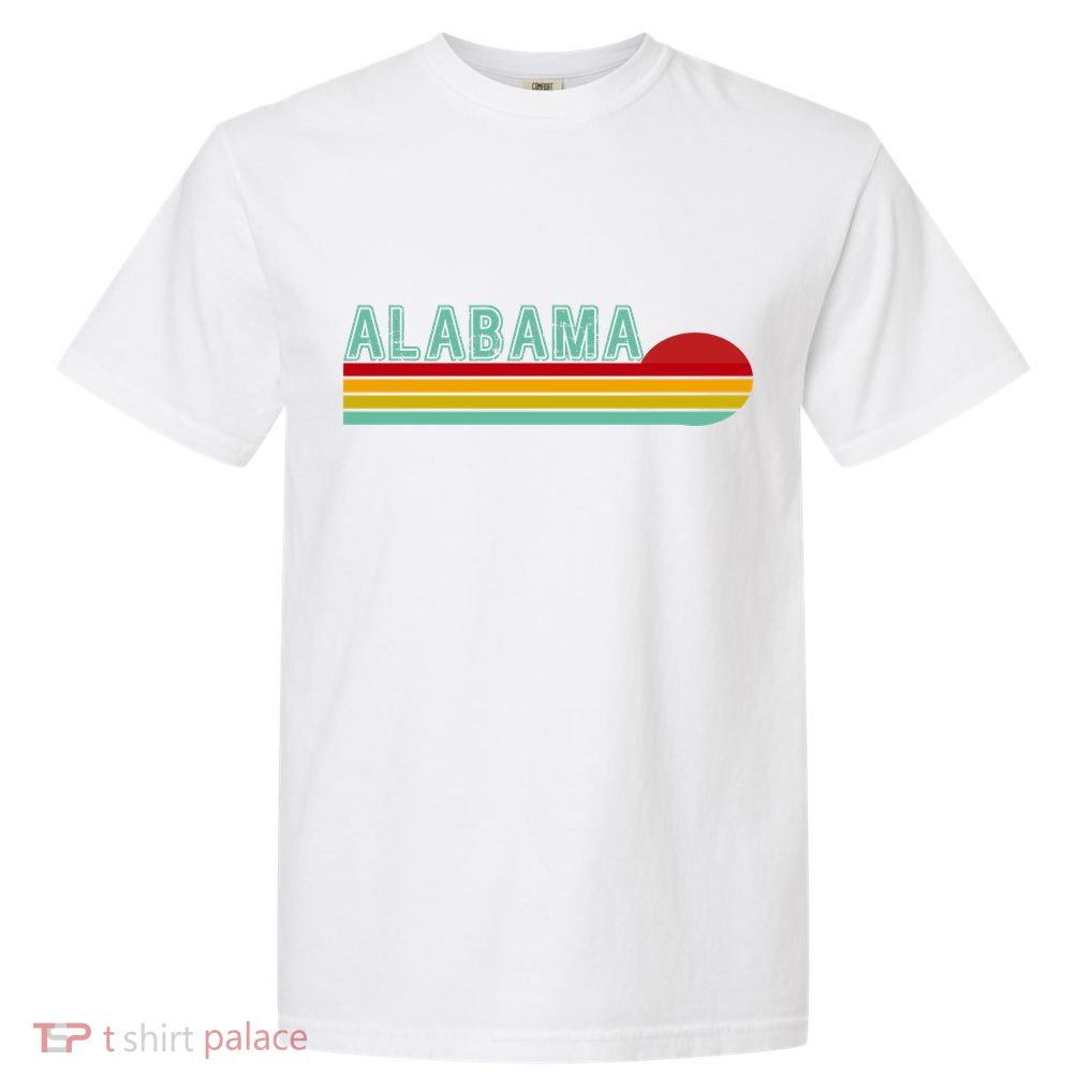 Alabama Retro Style Garment-Dyed Heavyweight T-Shirt