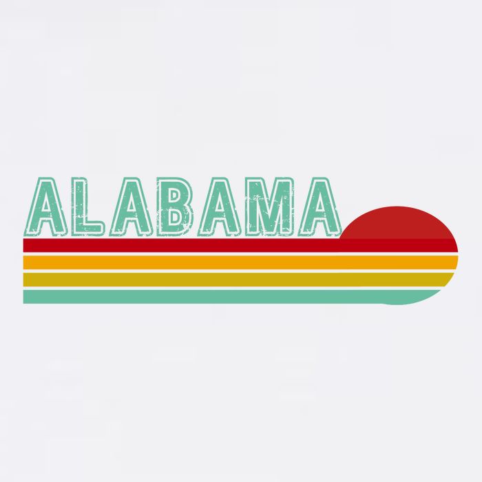 Alabama Retro Style Garment-Dyed Heavyweight T-Shirt