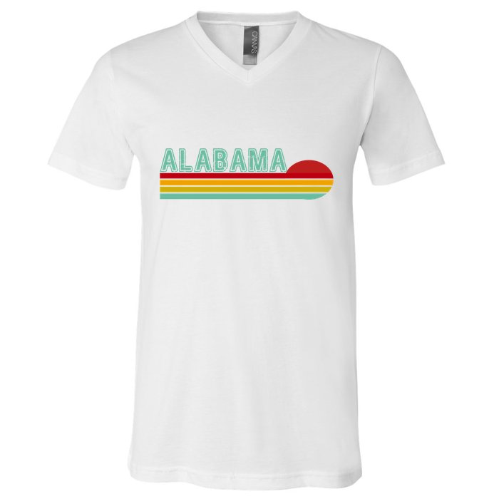 Alabama Retro Style V-Neck T-Shirt