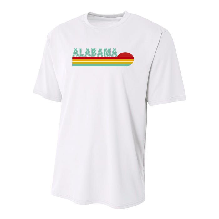 Alabama Retro Style Youth Performance Sprint T-Shirt