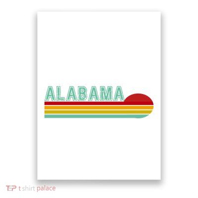 Alabama Retro Style Poster