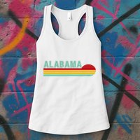 Alabama Retro Style Womens Tank Top