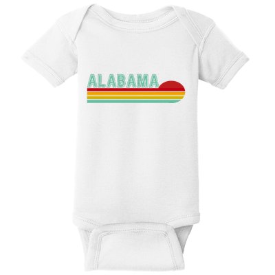 Alabama Retro Style Baby Bodysuit