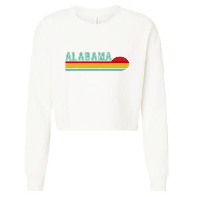 Alabama Retro Style Cropped Pullover Crew