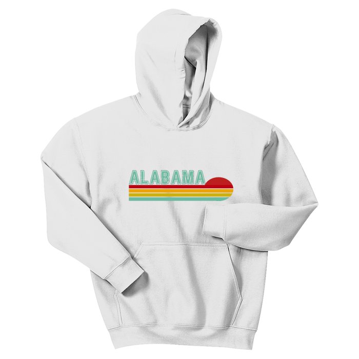 Alabama Retro Style Kids Hoodie