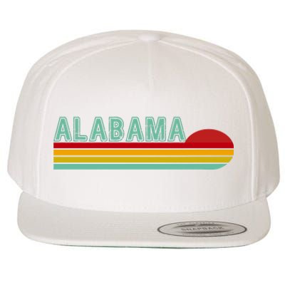 Alabama Retro Style Wool Snapback Cap