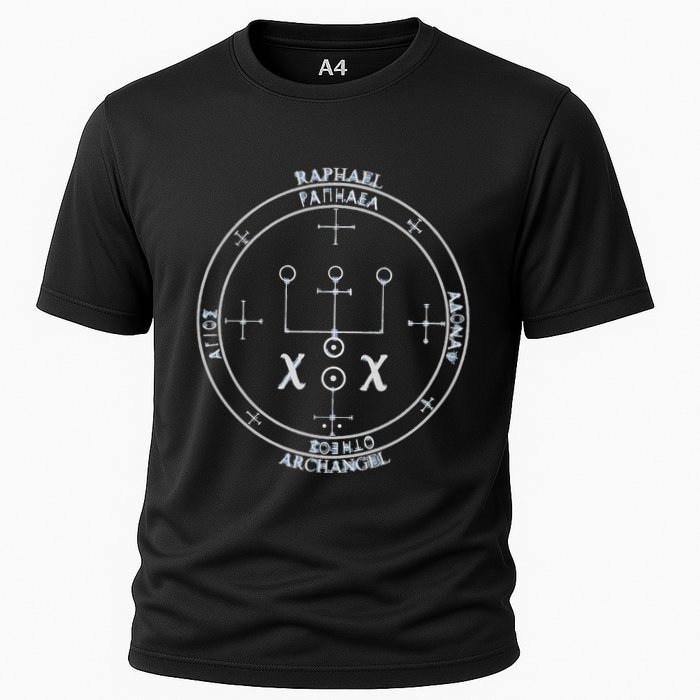Archangel Raphael Sigil Seal By Mortal Cooling Performance Crew T-Shirt