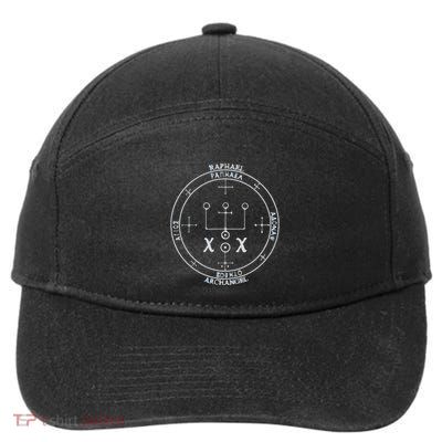 Archangel Raphael Sigil Seal By Mortal 7-Panel Snapback Hat