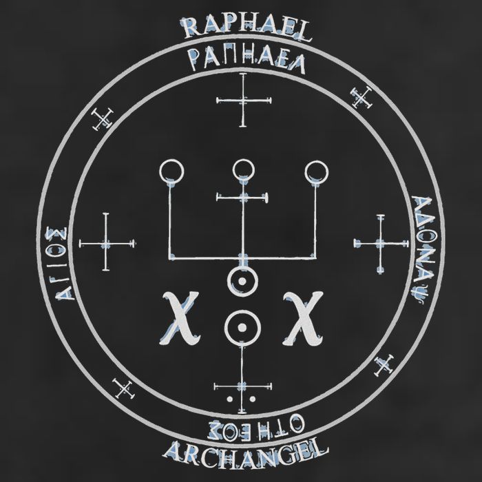 Archangel Raphael Sigil Seal By Mortal Adult Drive Performance Visor