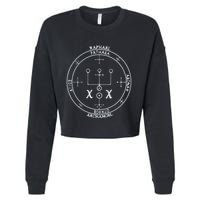 Archangel Raphael Sigil Seal By Mortal Cropped Pullover Crew