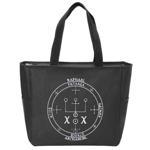 Archangel Raphael Sigil Seal By Mortal Zip Tote Bag