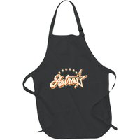 A.S.T.R.O.S Retro Style 70s 80s First Name Full-Length Apron With Pockets