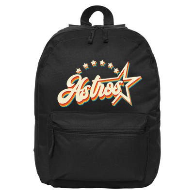 A.S.T.R.O.S Retro Style 70s 80s First Name 16 in Basic Backpack