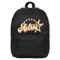 A.S.T.R.O.S Retro Style 70s 80s First Name 16 in Basic Backpack