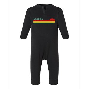 Alaska Retro Sunset Infant Fleece One Piece