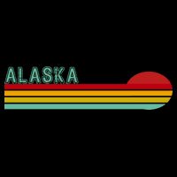 Alaska Retro Sunset Tie-Dye T-Shirt