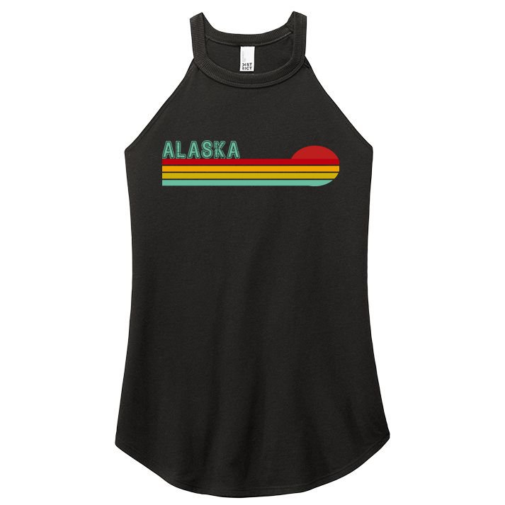 Alaska Retro Sunset Women's Perfect Tri Rocker Tank